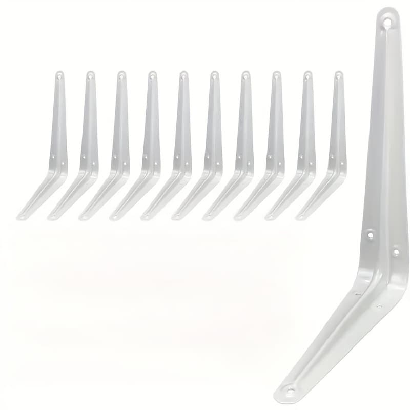 Kit C/20 Suporte Para Prateleira Cantoneira Para Prateleira  e Racks Casa e Decoração