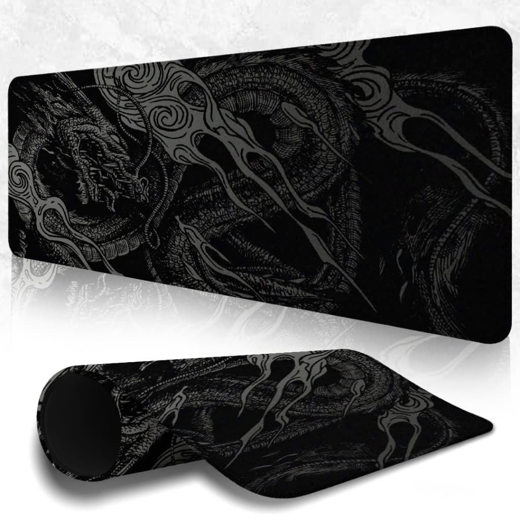 MousePad Speed Gamer Antiderrapante Bordas Costuradas Confortavel Liso Com Estampa Ryū No Sumi Com Diversos Tamanhos