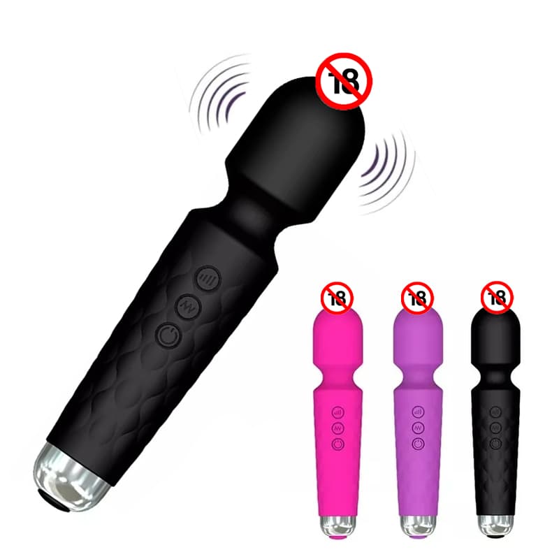 Vibrador Feminino E Massageador Estimulador de Clitóris Recarregável Varinha Mágica