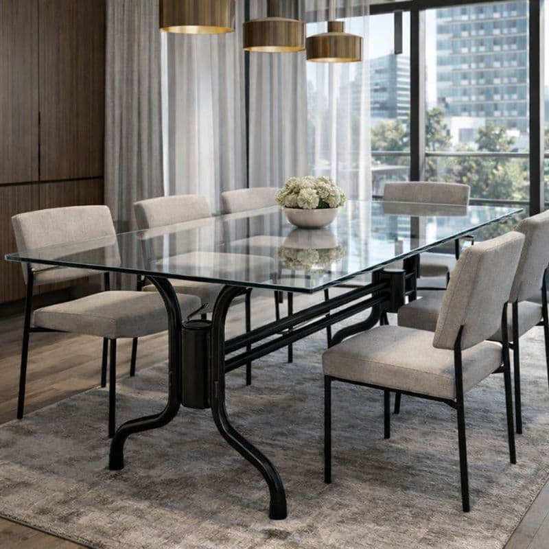 Base de Mesa Estrutura em Aço Resistente para Tampo de Mármore Vidro Madeira 75x150