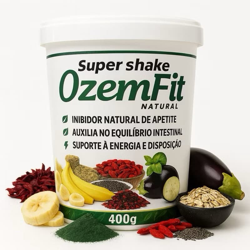Oz-Fit Shake Alimentar em Pó 400g Fonte de Fibras Complemento Alimentar
