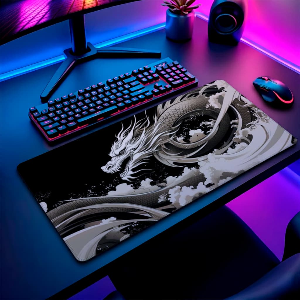 MousePad Speed Gamer Antiderrapante Bordas Costuradas Confortavel Liso Com Estampa Tidal Strike Com Diversos Tamanhos