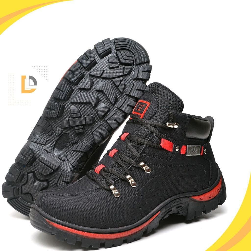 Bota Adventure Masculina Coturno  Bota Trabalho Trilha Lona Reforçada