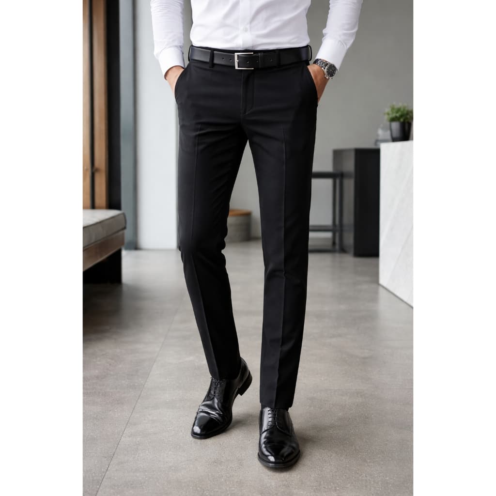 Calça Masculina Social Slim - Não Amassa, Corte Alfaiataria, Ideal para Trabalho