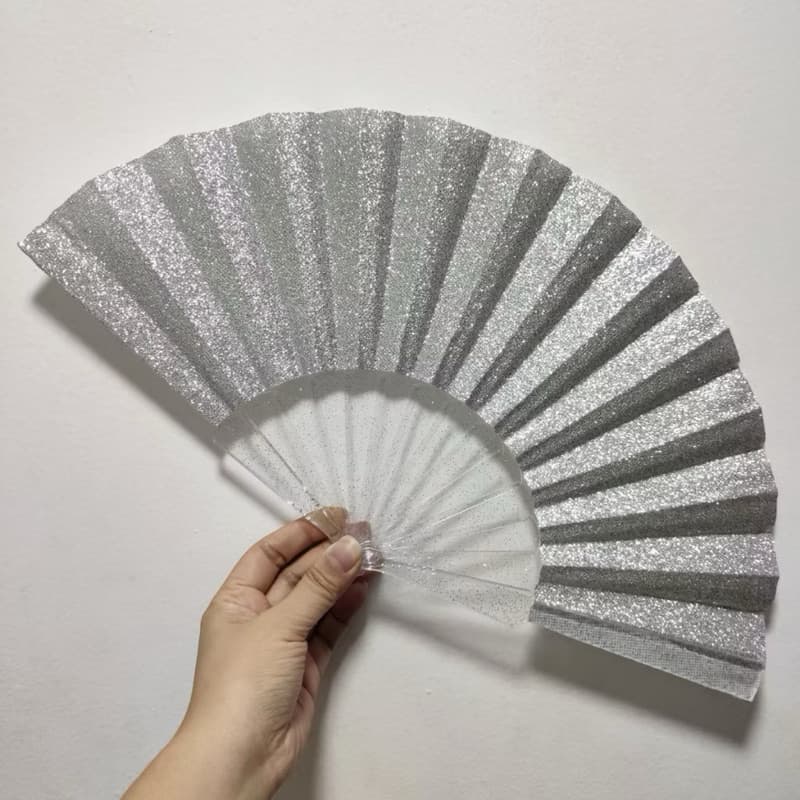 leque estiloso com glitter perfeito para todas as ocasiões