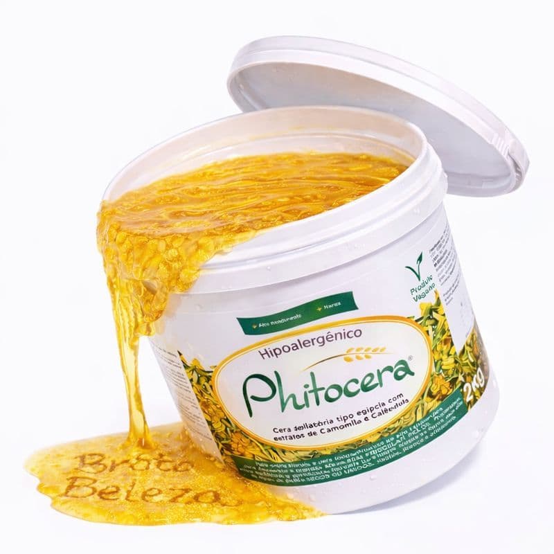 Cera Morna de Micro-ondas PHITOCERA Natural e Vegana ideal Para Virilha E Axilas e Corporal 2.000g