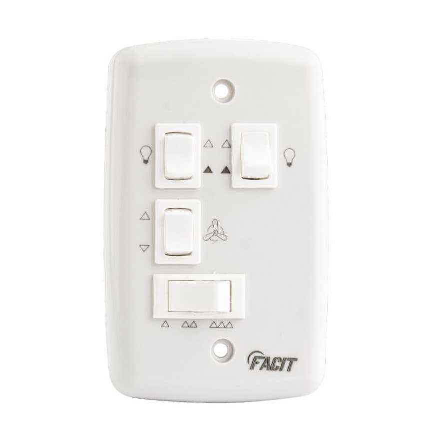 Controle P/ Ventilador Teto C/ Capacitor C/ 2 Lâmpadas  110v