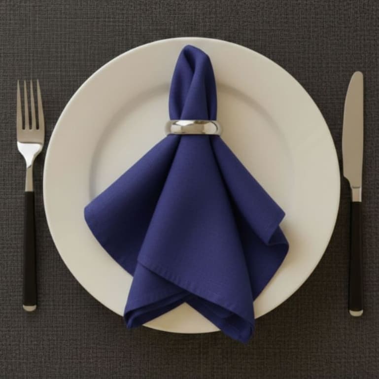 Kit 6 Guardanapos de Tecido Oxford Premium 35x35 cm Mesa Posta Elegante