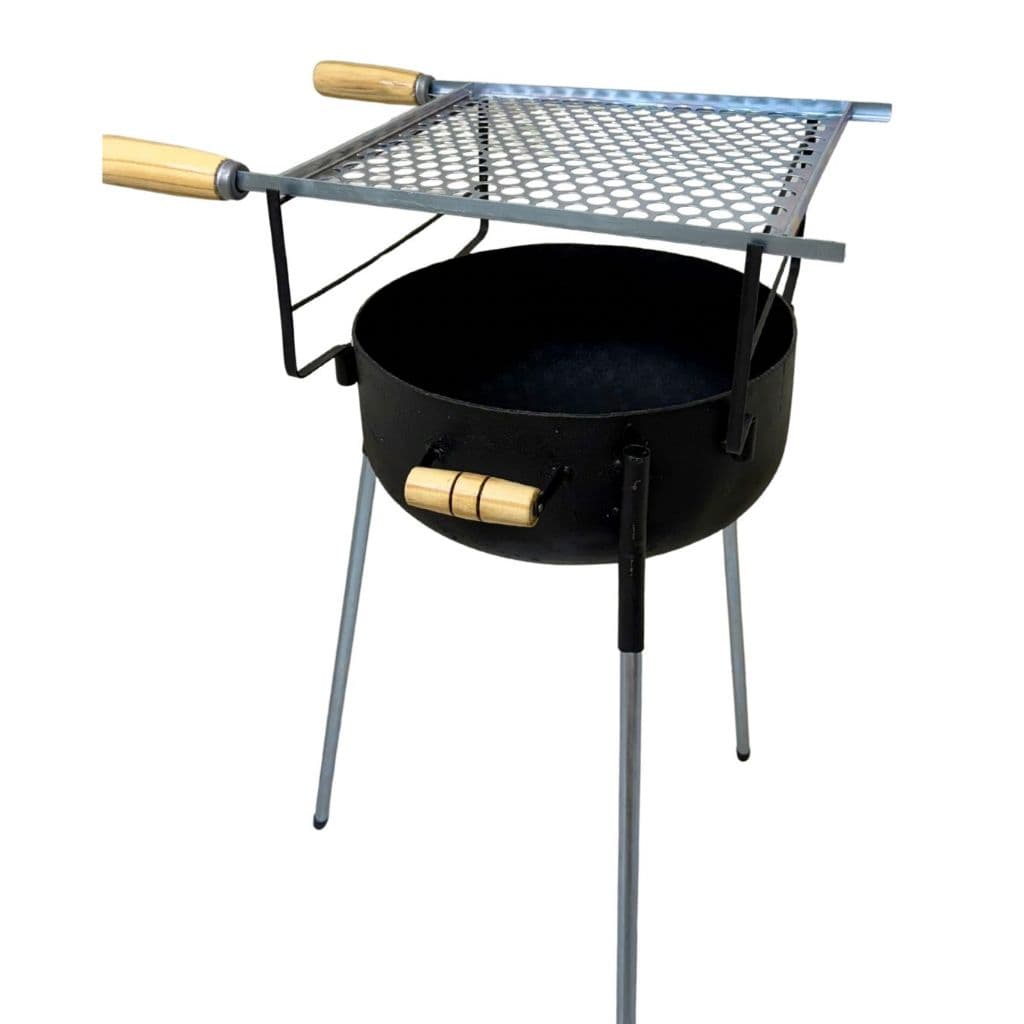 LIMPA ESTOQUE Churrasqueira Botijão Portátil a Carvão com Grelha Removível
