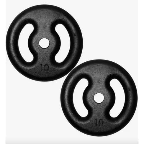 Par Anilha Pintada 10Kg Musculação Academia Treino Funcional Peso Livre Casa Exercício Fitness