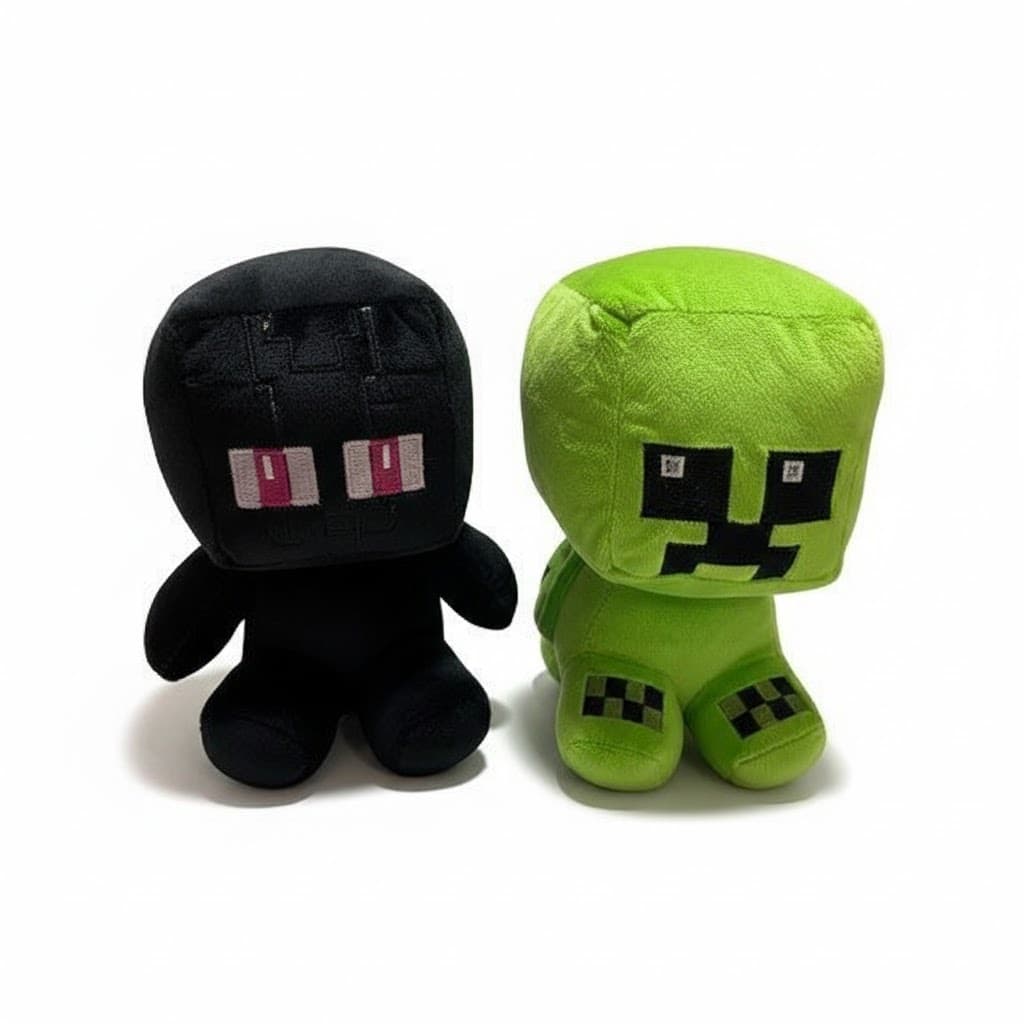 Pelúcia Minecreft CREEPER E ENDERMAN     TAMANHO 20CM   PRONTA ENTREGA