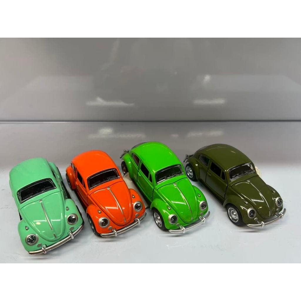 Carrinho De Ferro Fusca Fusquinha Abre Porta Capô Fricção Miniatura