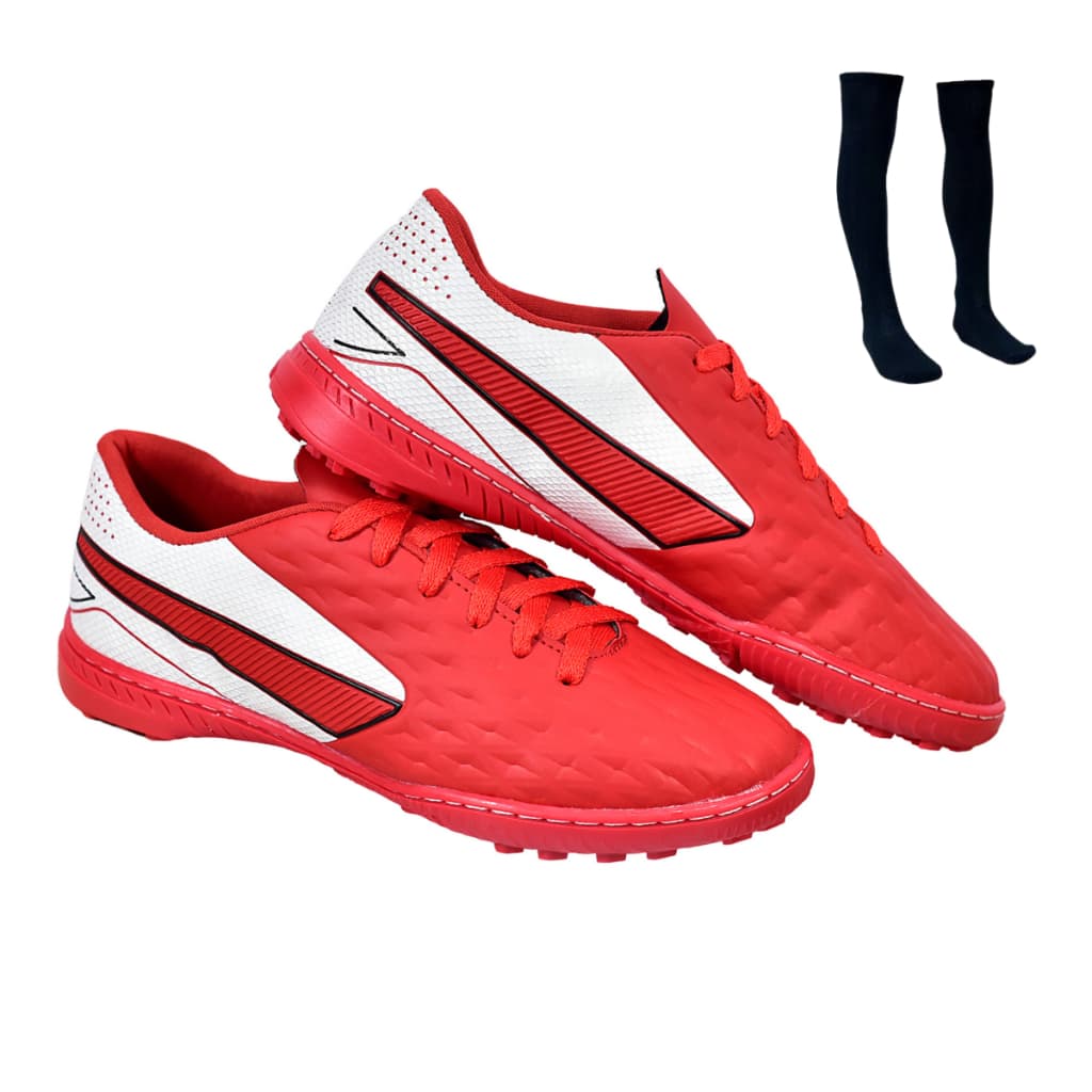 Chuteira Impactor Society Adulto Grama Sintética Uzze Sport +  Meião