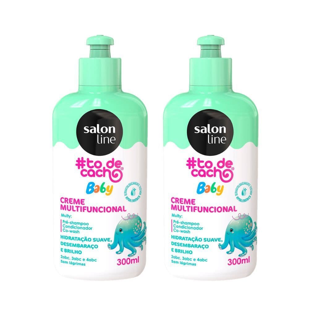Kit com 2 Cremes Multifuncionais #Todecachinho Baby Salon Line