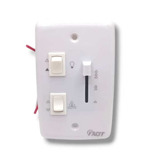 Chave Deslizante Ventilador Teto Interruptor Uma Luz Bivolt