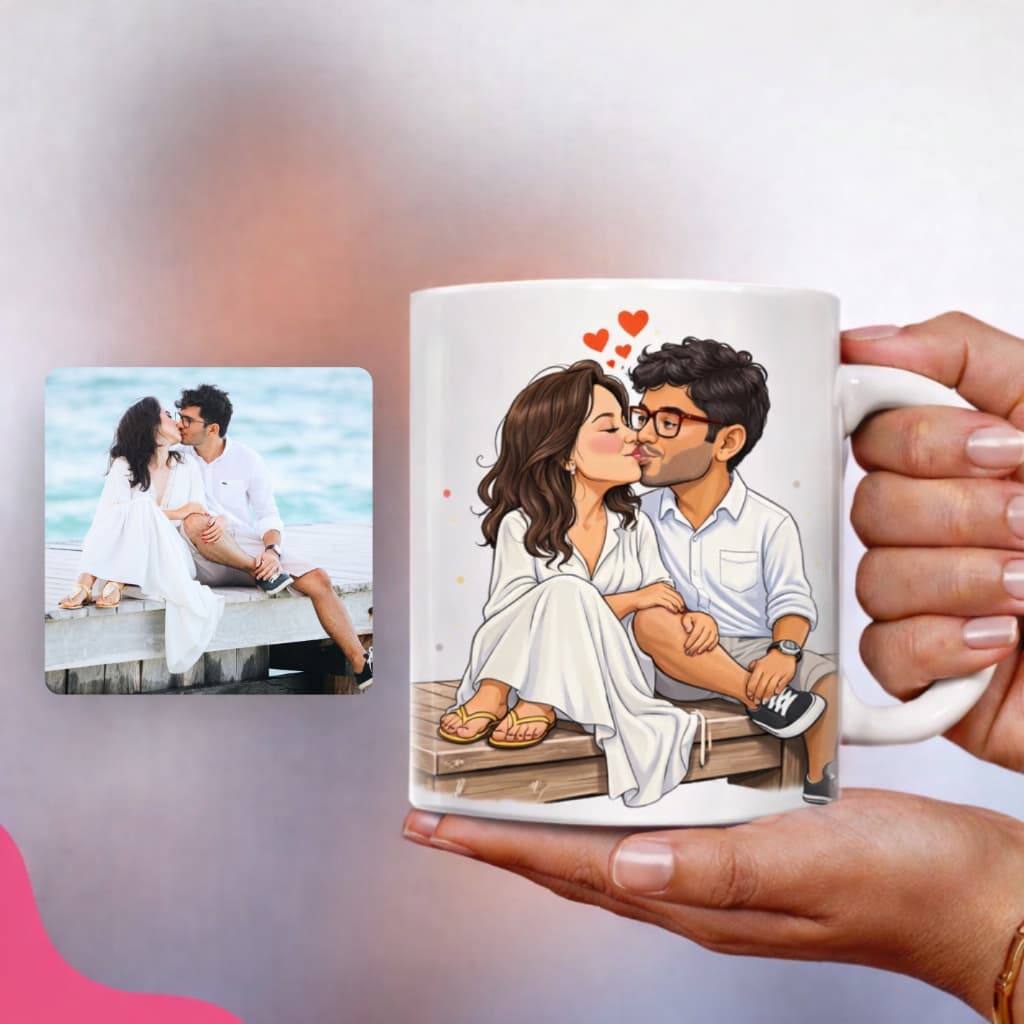 Caneca com Caricatura personalizada C/ Caixinha