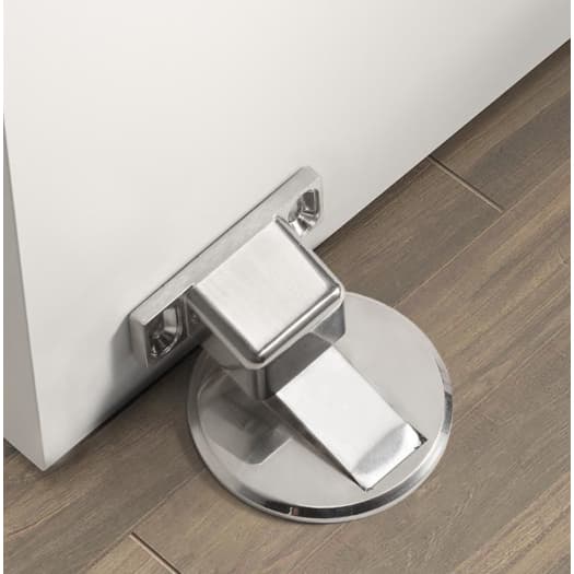 KIT1/ 2/3/4 Trava Prendedor Batetor Fixador de Porta Magnético Slim Material aço inoxidáve