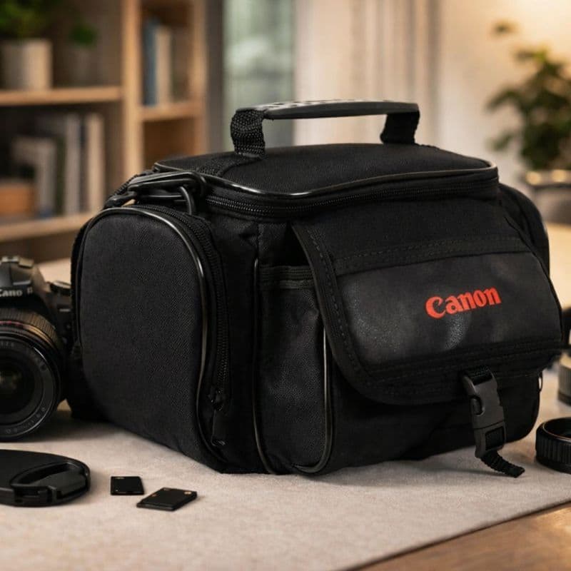 Bolsa Case Fotográfica Canon Para Acessórios e Câmeras Dslr T3 T4 T5 T3i T4i T5i T6i T7i T6s T100