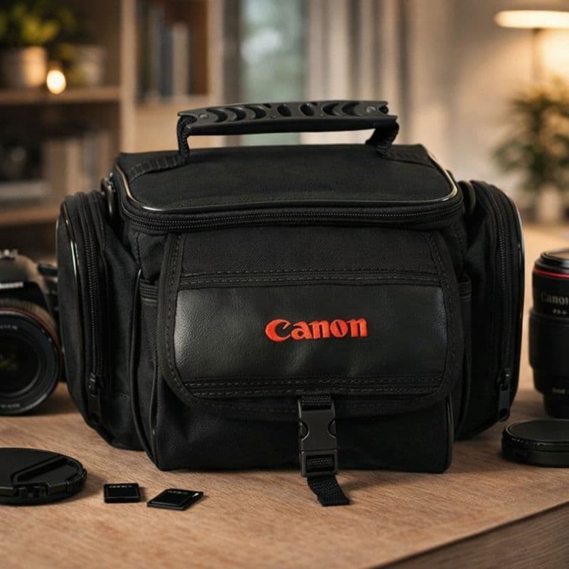 Bolsa Case Bag Para Câmera Fotográfica Canon T3 T4 T5 T3i T4i T5i T6i T7i T6s T100 Sl2 Sl3 Camera DSLR  (Pronta Entrega)