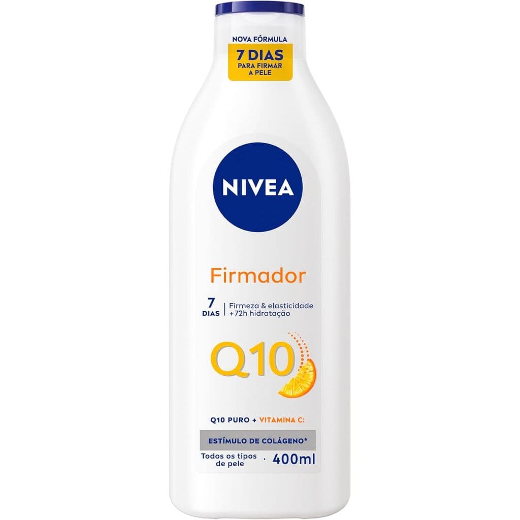 NIVEA Loção Hidratante Firmador Q10 + Vitamina C 400ml, Hidratação Intensa