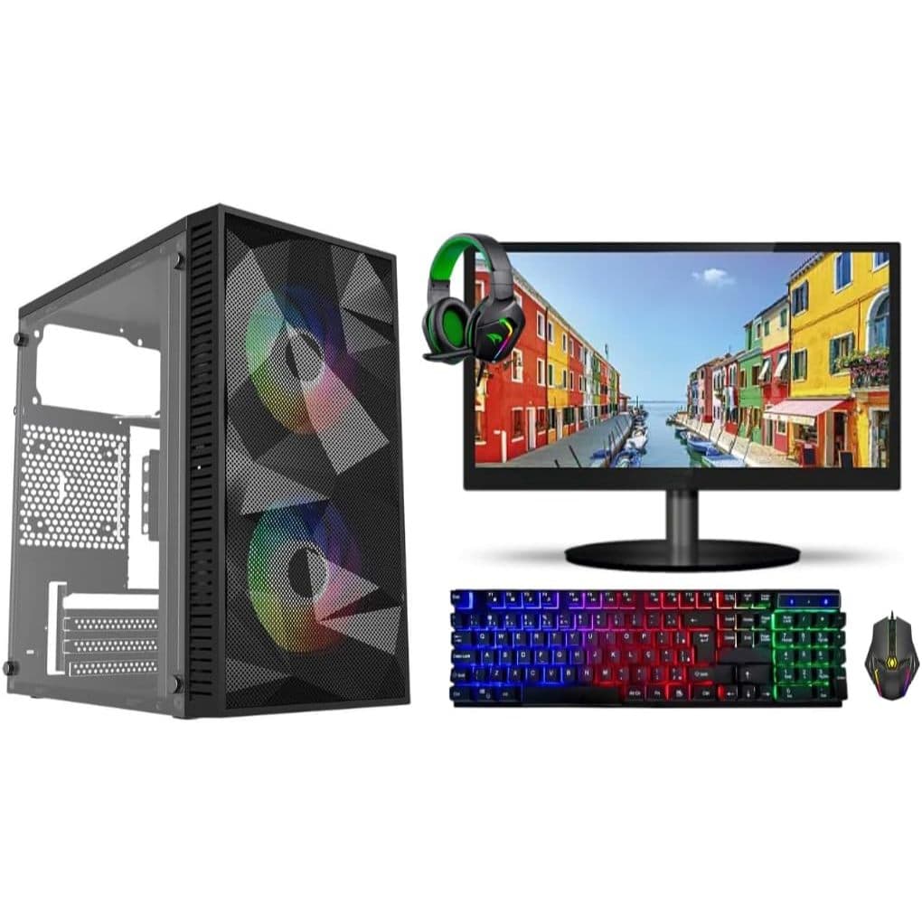 PC GAMER INTEL I5 3470-16GB DDR3 - SSD 240GB - MONITOR 19'' - KIT GAMER: TECLADO, MOUSE E HEADSET