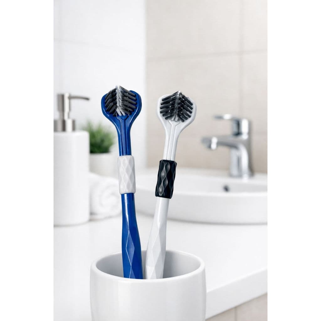 Escova de Dentes 3 Lados - Limpeza Completa Rápida e Eficiente com Cerdas Macias