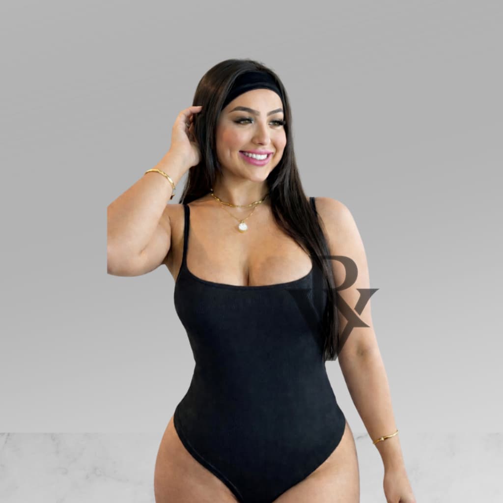 Body Feminino Alcinha Regata Decote Reto com Forro Suplex