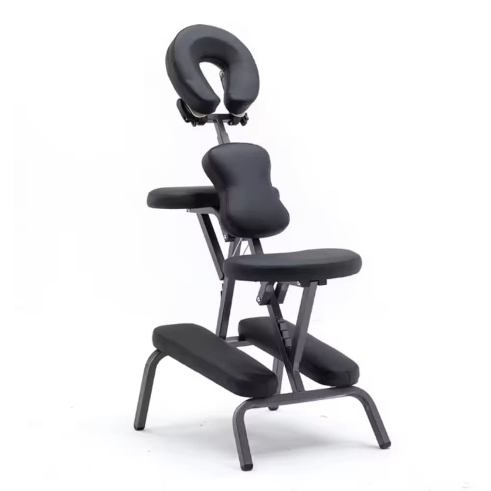 Cadeira Portátil Quick Massagem Dobrável Leve Ajustável Massoterapia Fisioterapia Estética