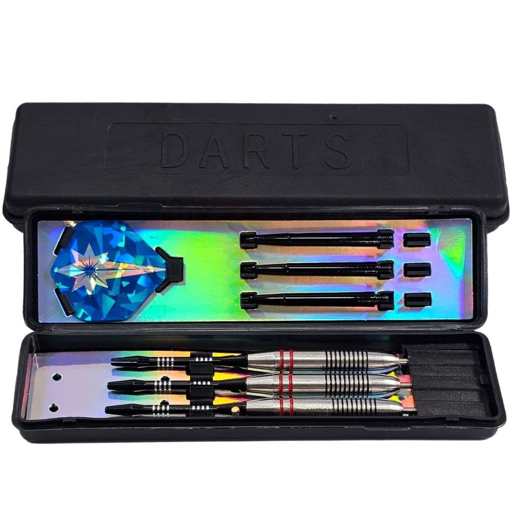 Kit Jogo 3 Dardos Metálicos Ponta de Aço para Tiro ao Alvo