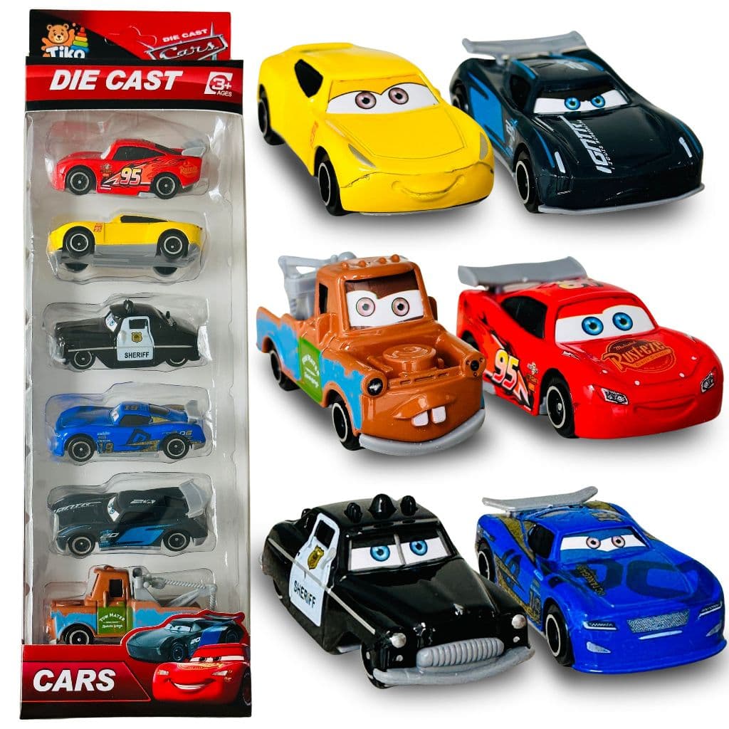 Kit Carrinhos Carros Mcqueen Metal Ferro Brinquedo Coleção de Ferro