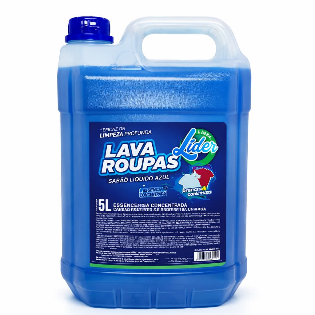 SABÃO LÍQUIDO AZUL - LAVA ROUPAS