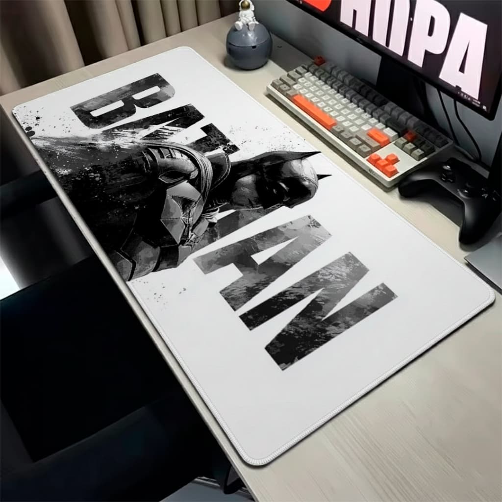 MousePad Speed Gamer Antiderrapante Bordas Costuradas Confortavel Sem Relevos Com Estampa Do Batman Varios Tamanhos