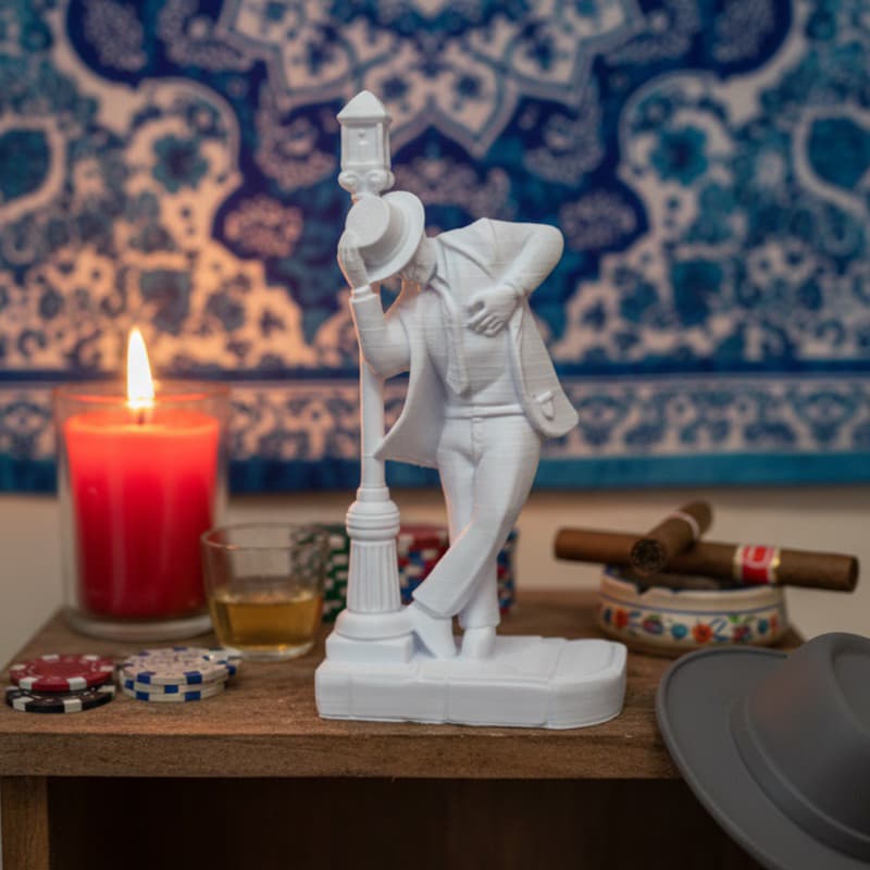 Estátua Zé Pilintra Malandro - Escultura Premium 10,5cm