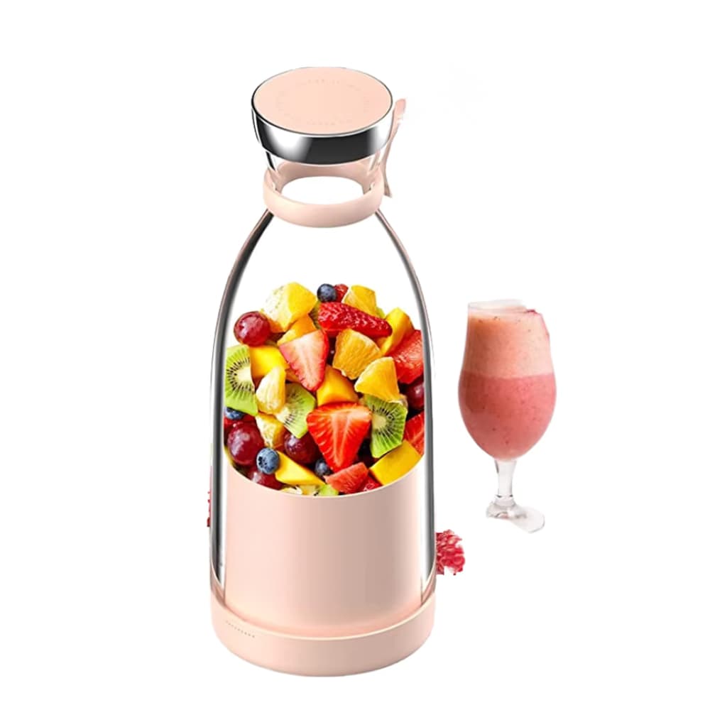 Garrafa Liquidificador Portátil USB – Mini Mixer Para Suco, Vitamina E Shake 420 mL