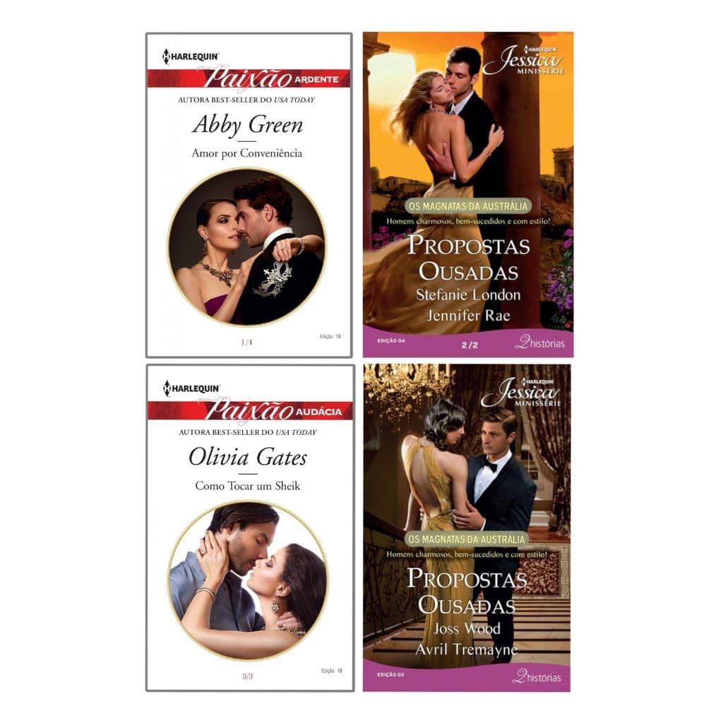 Kit Com 4 Livros Romance Harlequin Special Paixão Jessica (novo)