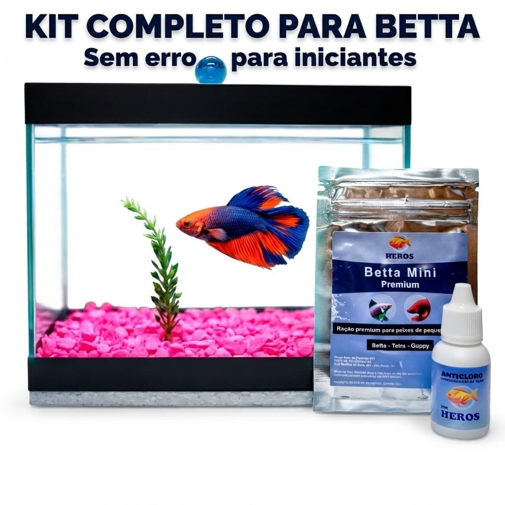 Aquário de Peixes 3 Litros -Retangular - 20x10x15 - Aquário Peixe Betta - Aquario