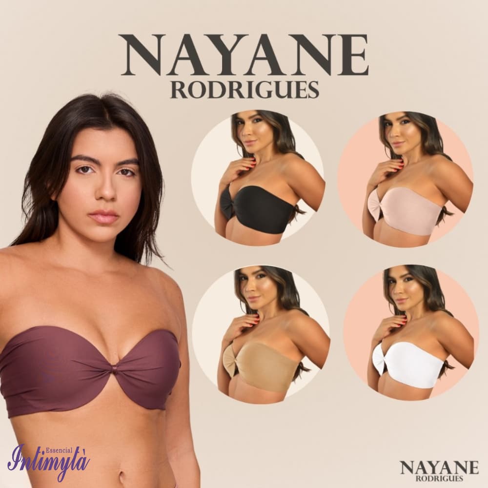 Sutia Nayane Rodrigues Tomara Que Caia Com Bojo Com Lateriais Altas Sustentação Invísivel Alta Qualidade