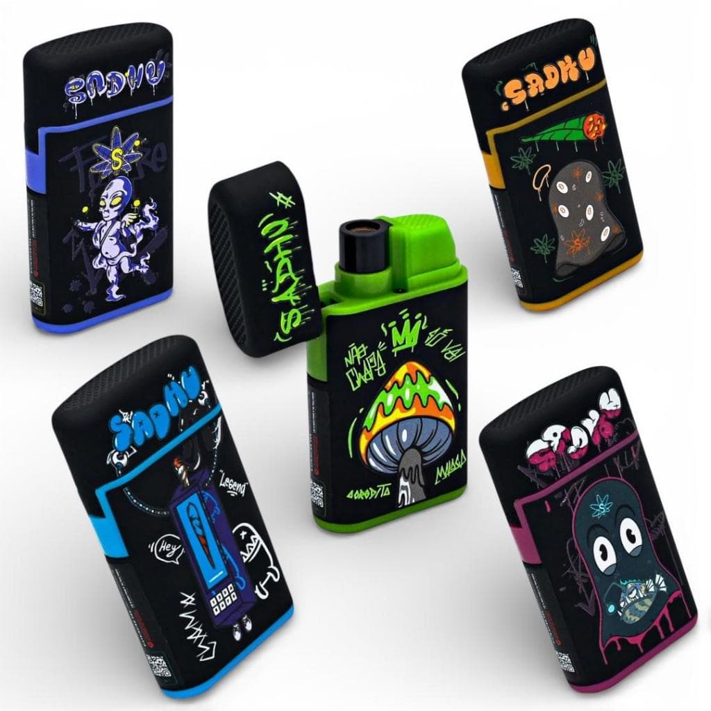 Isqueiro Maçarico Colecionável Sadhu Grafitti Otima Qualidade