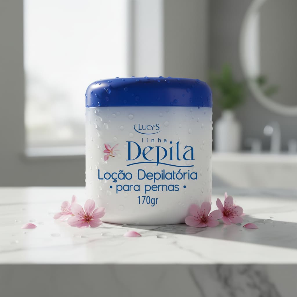 Loção Depilatória Remove Pelos Sem Dor e Deixa a Pele Lisa e Macia 170g