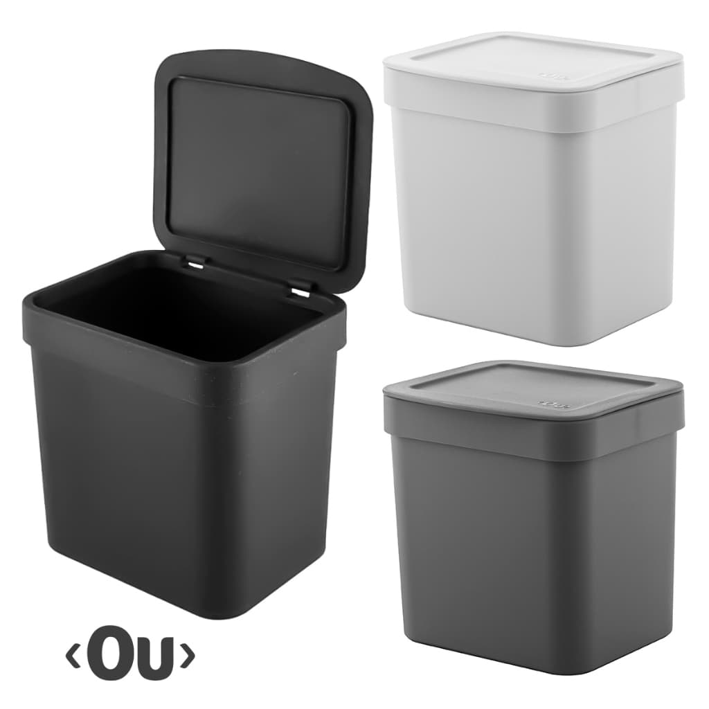 Lixeira para Pia de Cozinha com Tampa - Ou Linha Trium