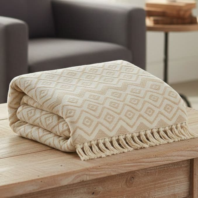 Manta Para Sofá 2,70 M x 2,55 M Premium Gigante Decorativa Protetora De Crochê Envio Imediato