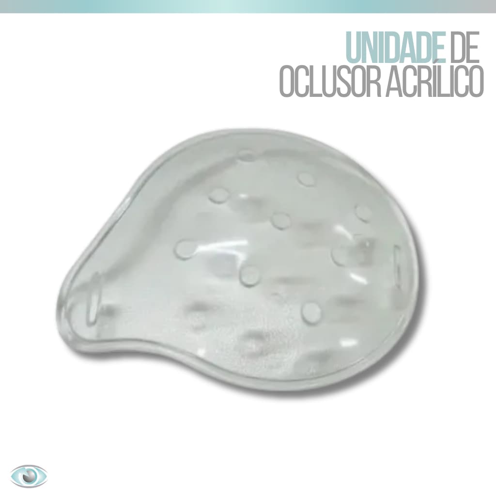 Oclusor de Acrílico Rígido Estéril e Hipoalergênico | Tampão de Olho - Perfurações de Ventilação