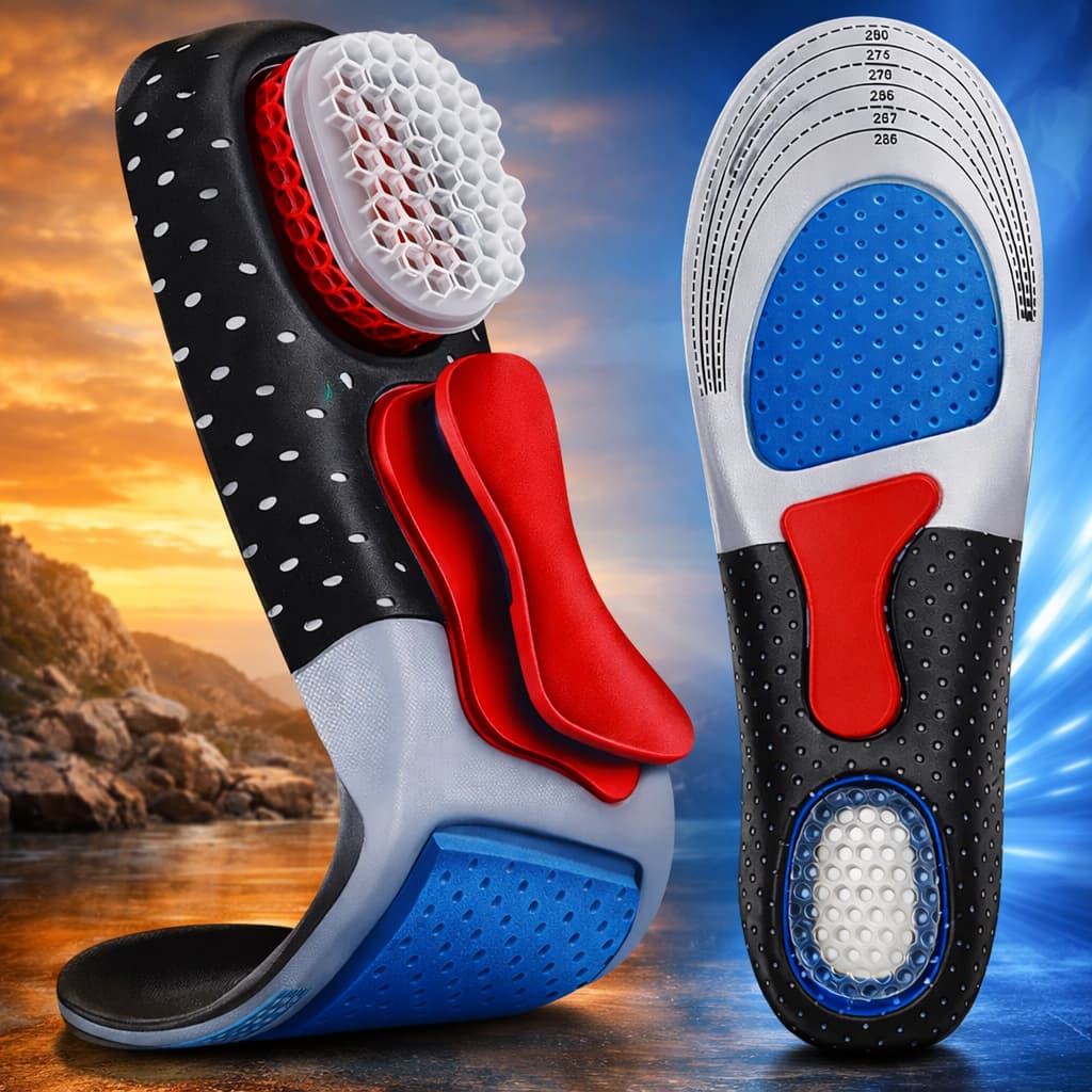 Palmilha Em Gel Ortopédica Alto Conforto Anatomica Para Esportes e Corrida