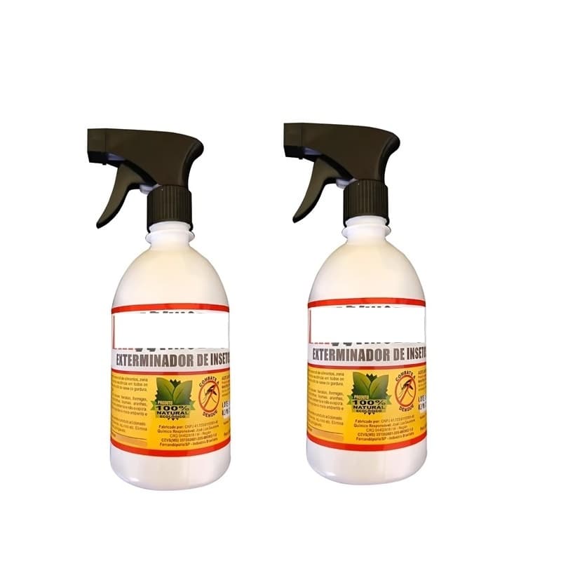 KIT 2 Mult-Inseticida 500ml Mata Baratas, Percevejos, Formigas, Escorpiões