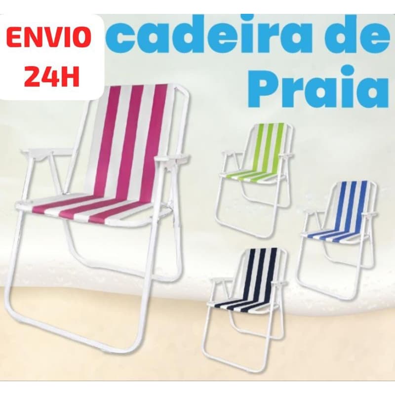 cadeira de praia reforçada, envio rápido