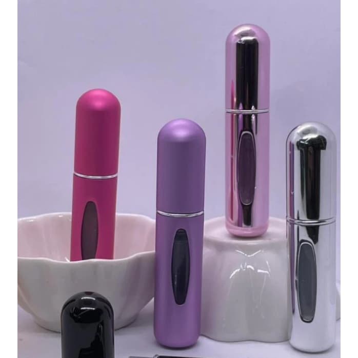 Kit 2 Pcs Porta Perfume Recarregavel Portatil Spray 5ml/Masculino/Feminino