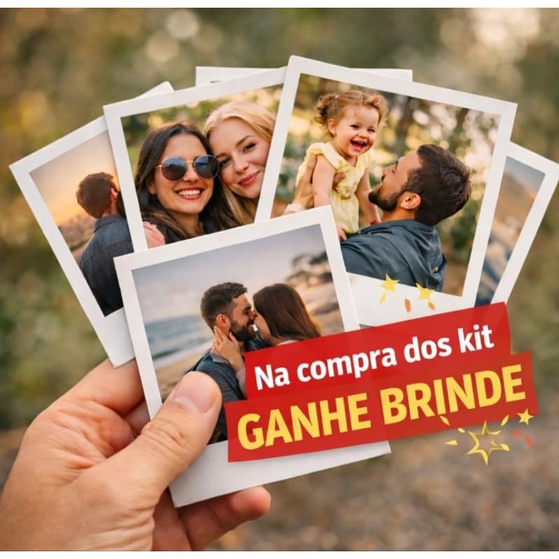 Mini Fotos Com Brinde e Envio em 12 Horas para Presentes
