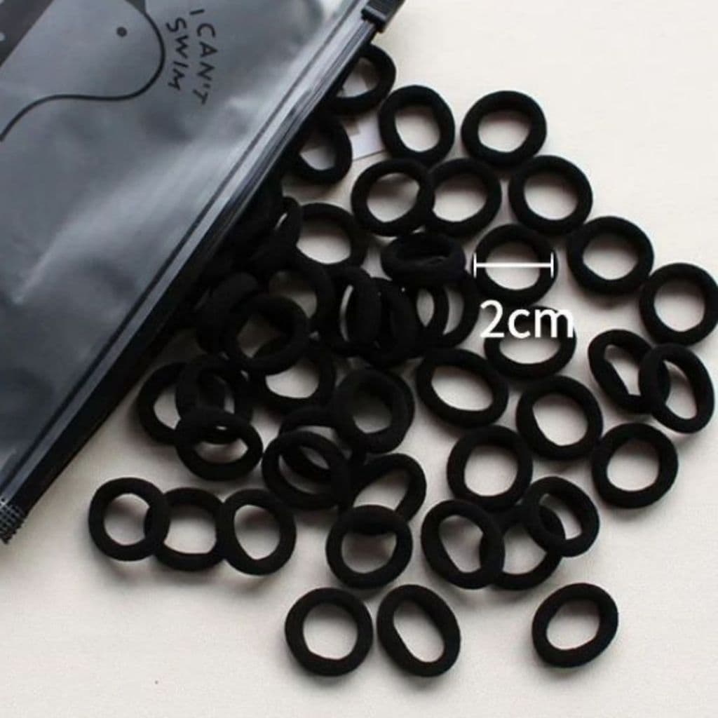 Kit 200/300 Mini Xuxinhas Preto Infantil e Adulto Rabicó Para Penteados