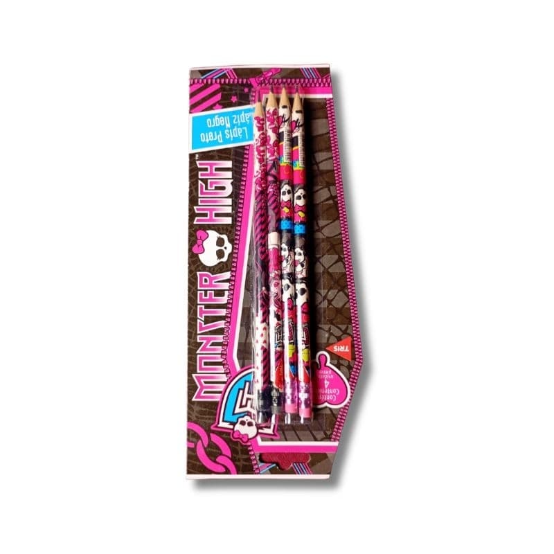Lápis de Escrever Monster High-  Kit c/4 - Tris
