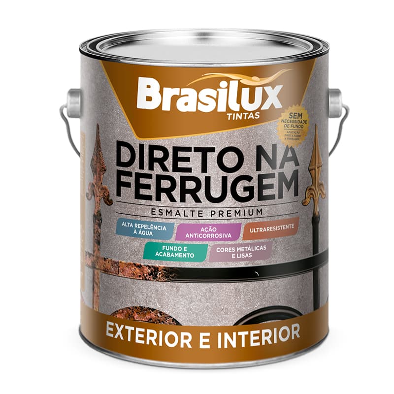 TINTA DIRETO NA FERRUGEM 3,6L BRASILUX